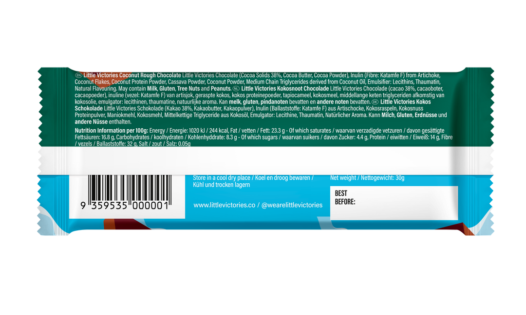 Little Victories Coconut Rough Vegan Chocolate Bar