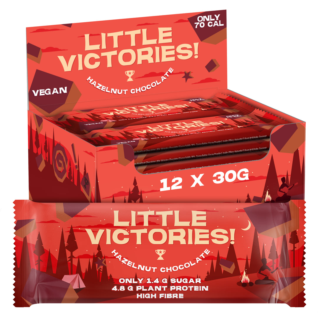 Hazelnut Vegan Low Calorie No Sugar High Protein High Fiber Chocolate Box