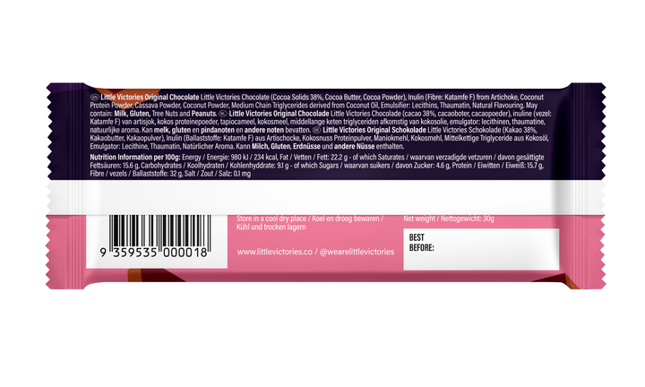 Vegan Low Calorie No Sugar High Protein High Fibre Chocolate Nutritional Info